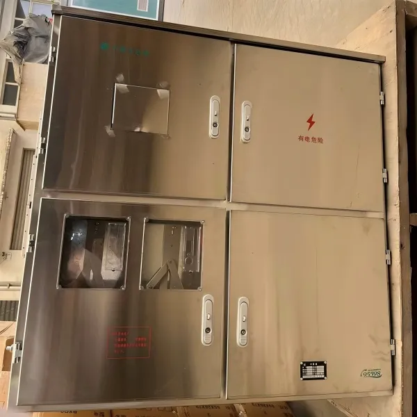 Металлическая шкаф для учета электроэнергии для двух трехфазных электросчетчиков (2)